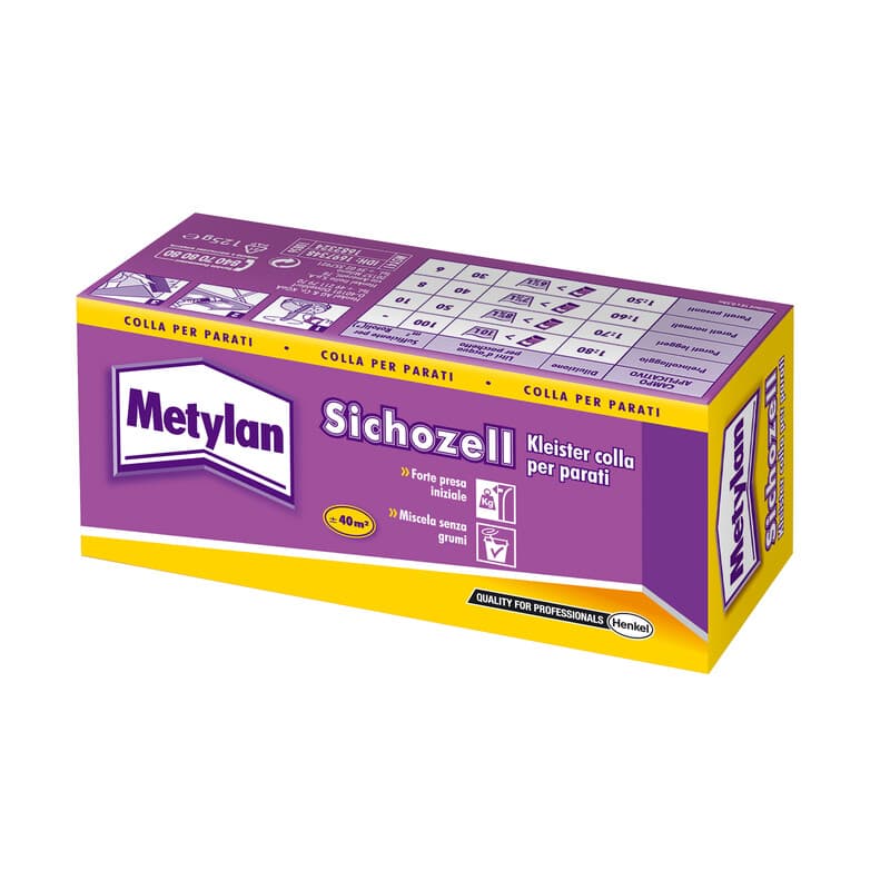 Metylan Sichozell Gialla Adesivo Parati 125 g Henkel Italia