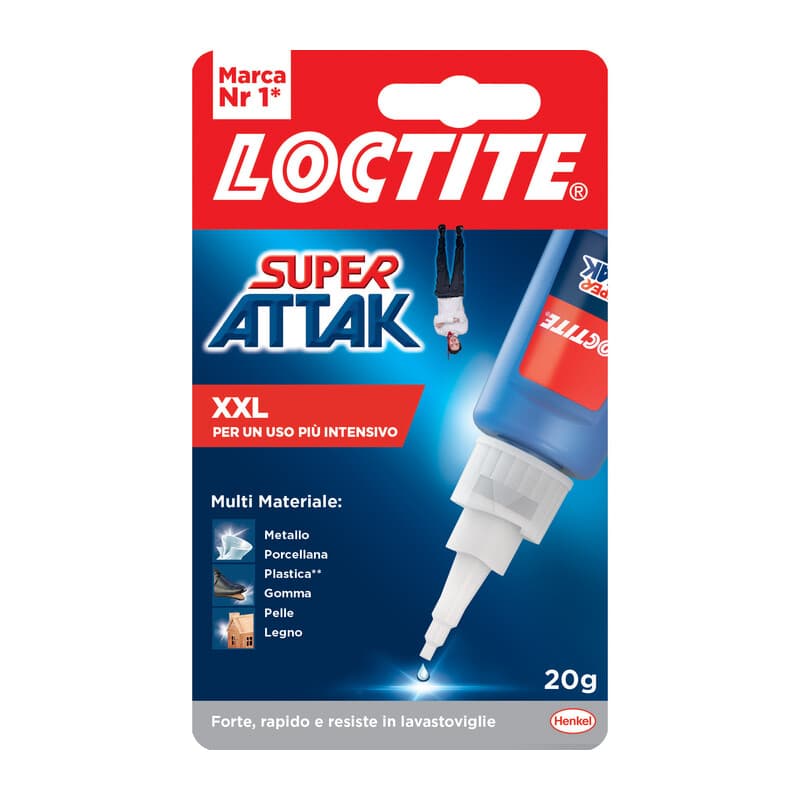 Adesivo Super Attak Xxl 20 g Henkel Italia 12 Pezzi - 2