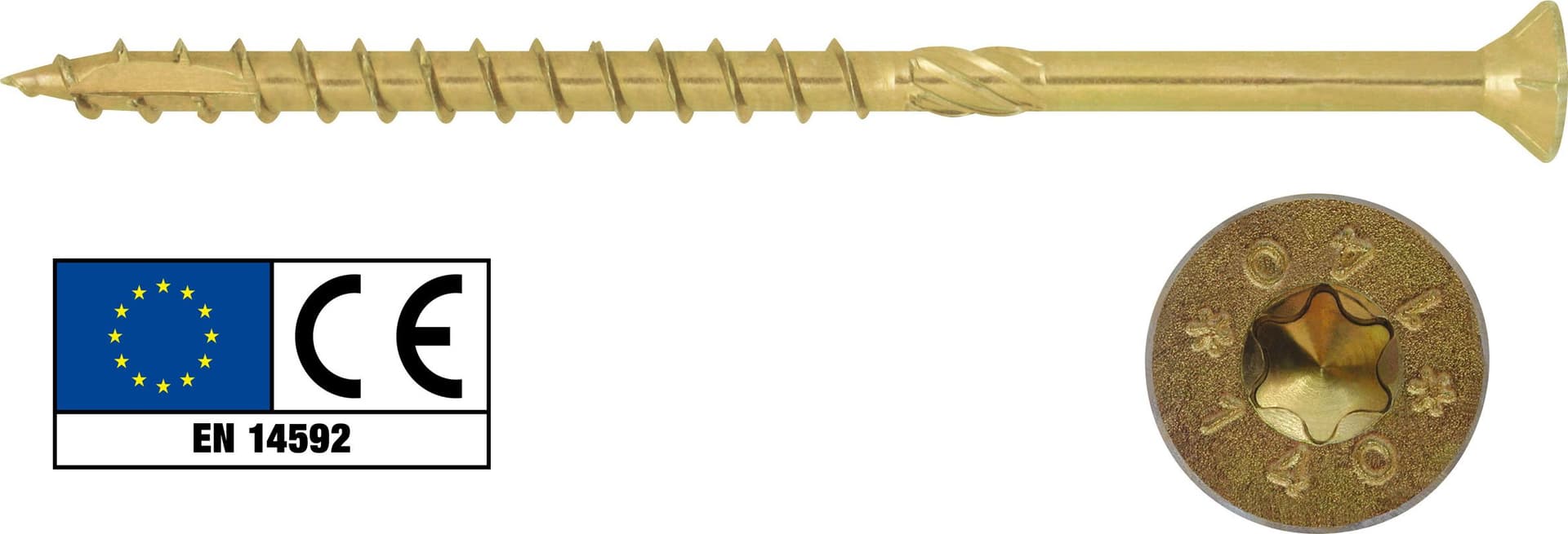 Viti Portanti per Legno TSP Torx Mm. 8 x 180 Friulsider 50 Pezzi - 2