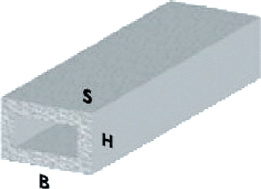 Profilo Argento H 200 cm Rettangolare 20 x 10 x 1 mm** Arcansas 5 Pezzi - 2