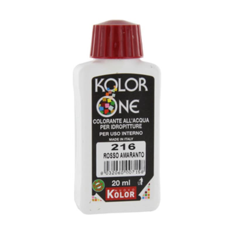 Colorante Kolor One 20 ml Rosso Amaran 216 12 Pezzi - 2
