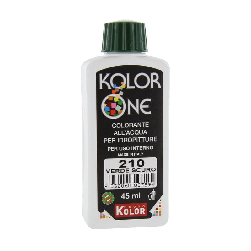 Colorante Kolor One 45 ml Verde Scuro 210 12 Pezzi - 2