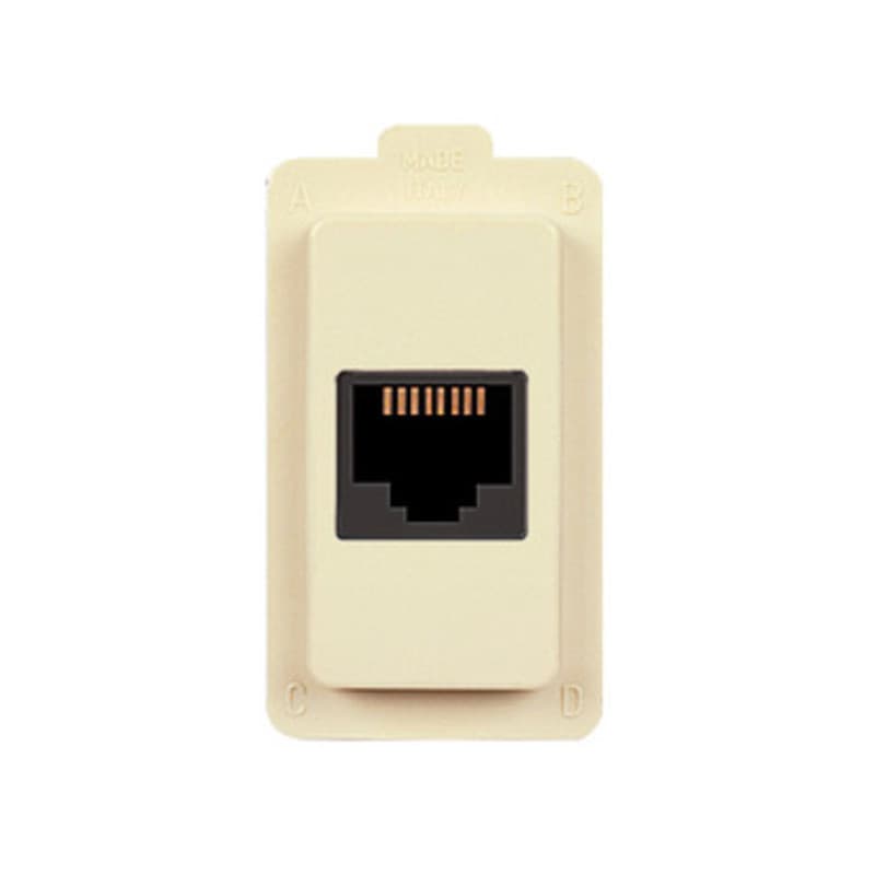 Presa Telefonica RJ11 Tondo Ecl 2584 Elettrocanali 10 Pezzi