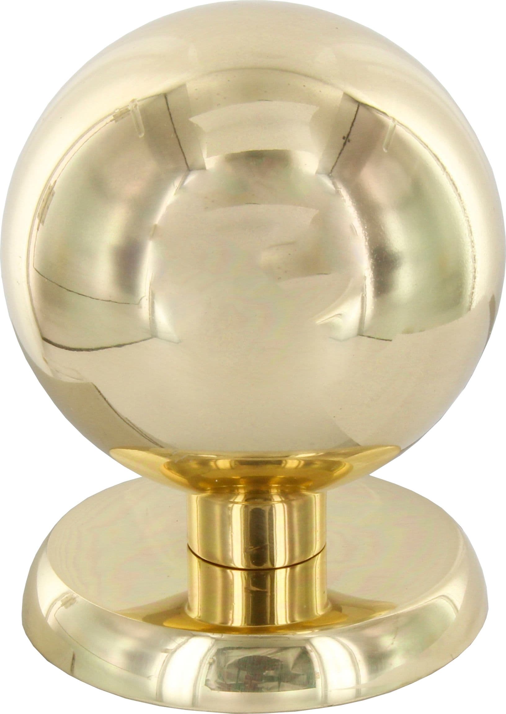 Pomolo Ottone Sferico D 70 mm Lucido 2 Pezzi - 2