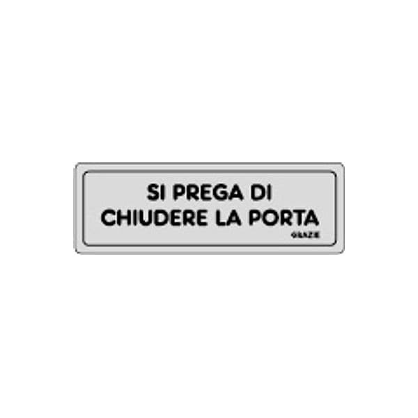 Etichetta Adesiva 150 x 50 Si Prega Chiudere Porta 10 Pezzi - 2