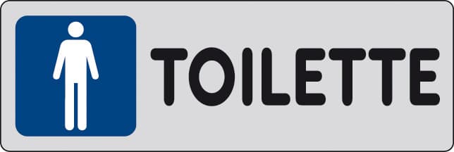 Etichetta Adesiva 150 x 50 Toilette M 10 Pezzi - 2