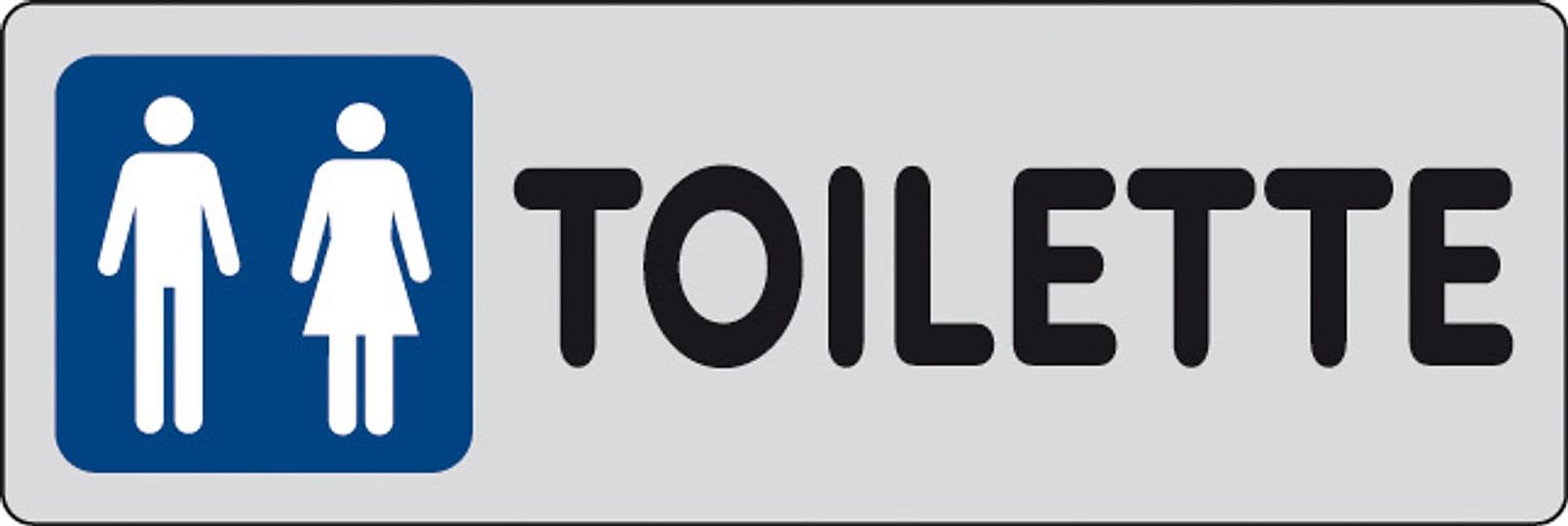 Etichetta Adesiva 150 x 50 Toilette Maschio Femmina 10 Pezzi - 2