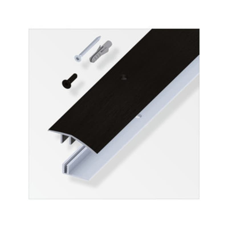 Terminale a Scivolo per Parquet Nero Spazz. 100 cm - 2
