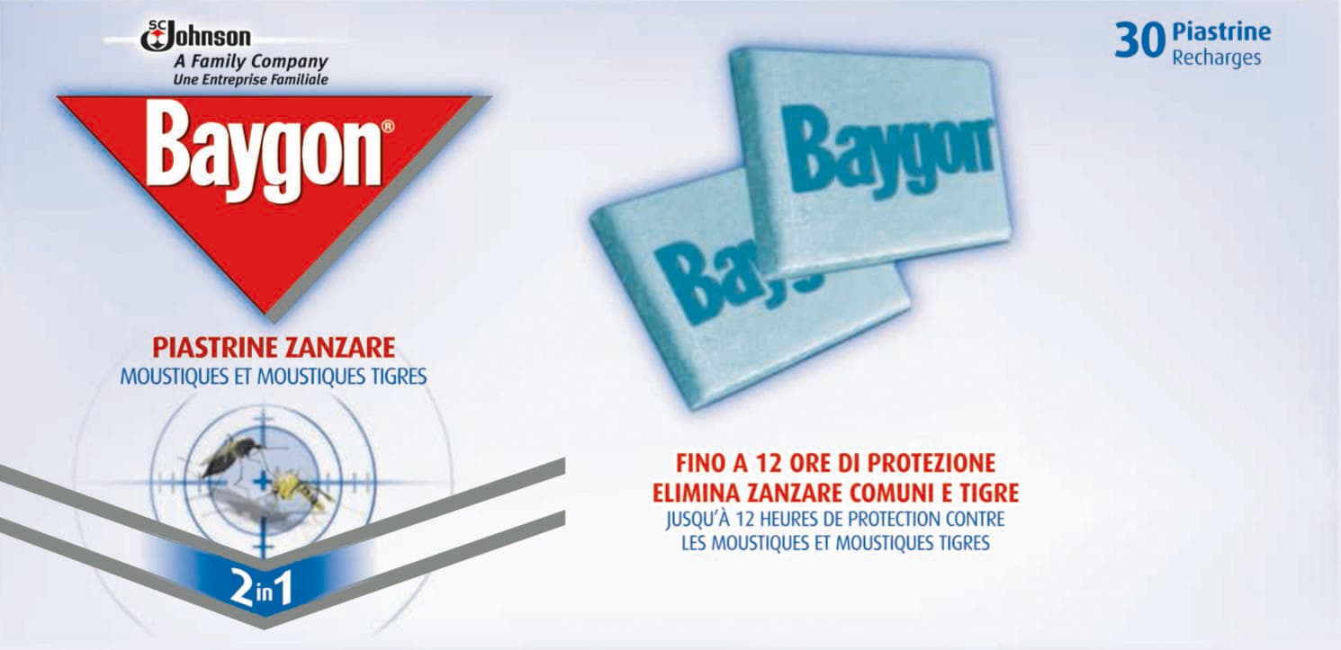 Antizanzare Baygon Piastrine Ric Elettroem S.c.johnson Italy 48,0 30 Pezzi - 2