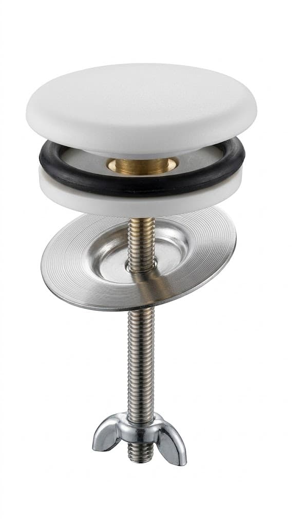 Tappo Copriforo Ottone Bianco Rubinetterie Associate 20 Pezzi - 2