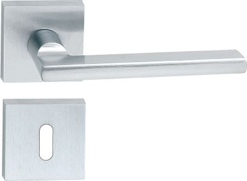 Maniglia Ottone Metro con Bocchetta Crom Satin Frascio - 2