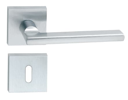 Maniglia Ottone Metro con Bocchetta Crom Satin Frascio - 2
