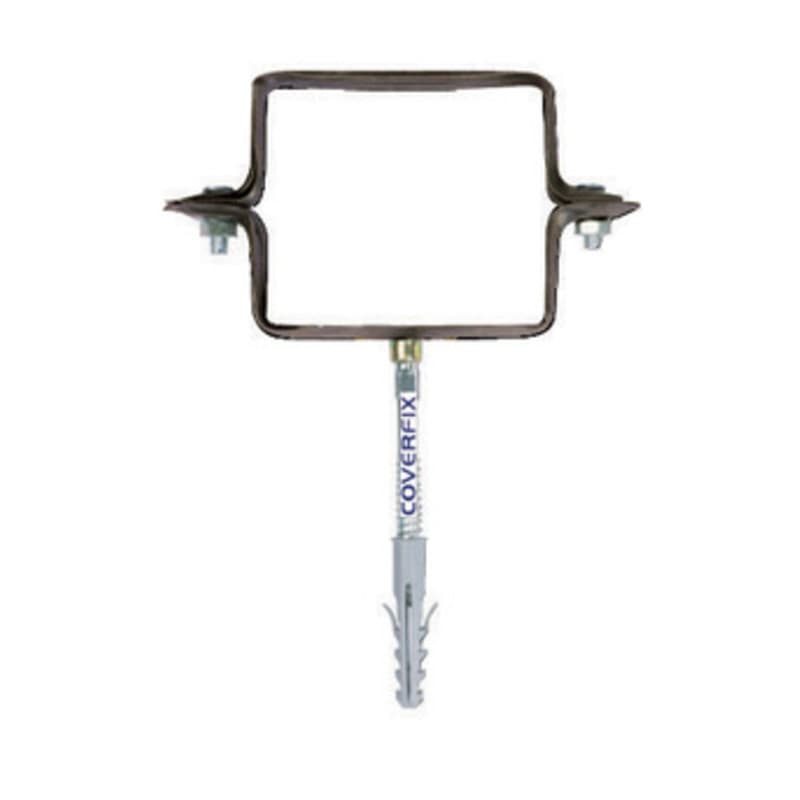 Collare per Discese Pluviali Quadro T. Moro 80 mm Cx 50 Pezzi - 2