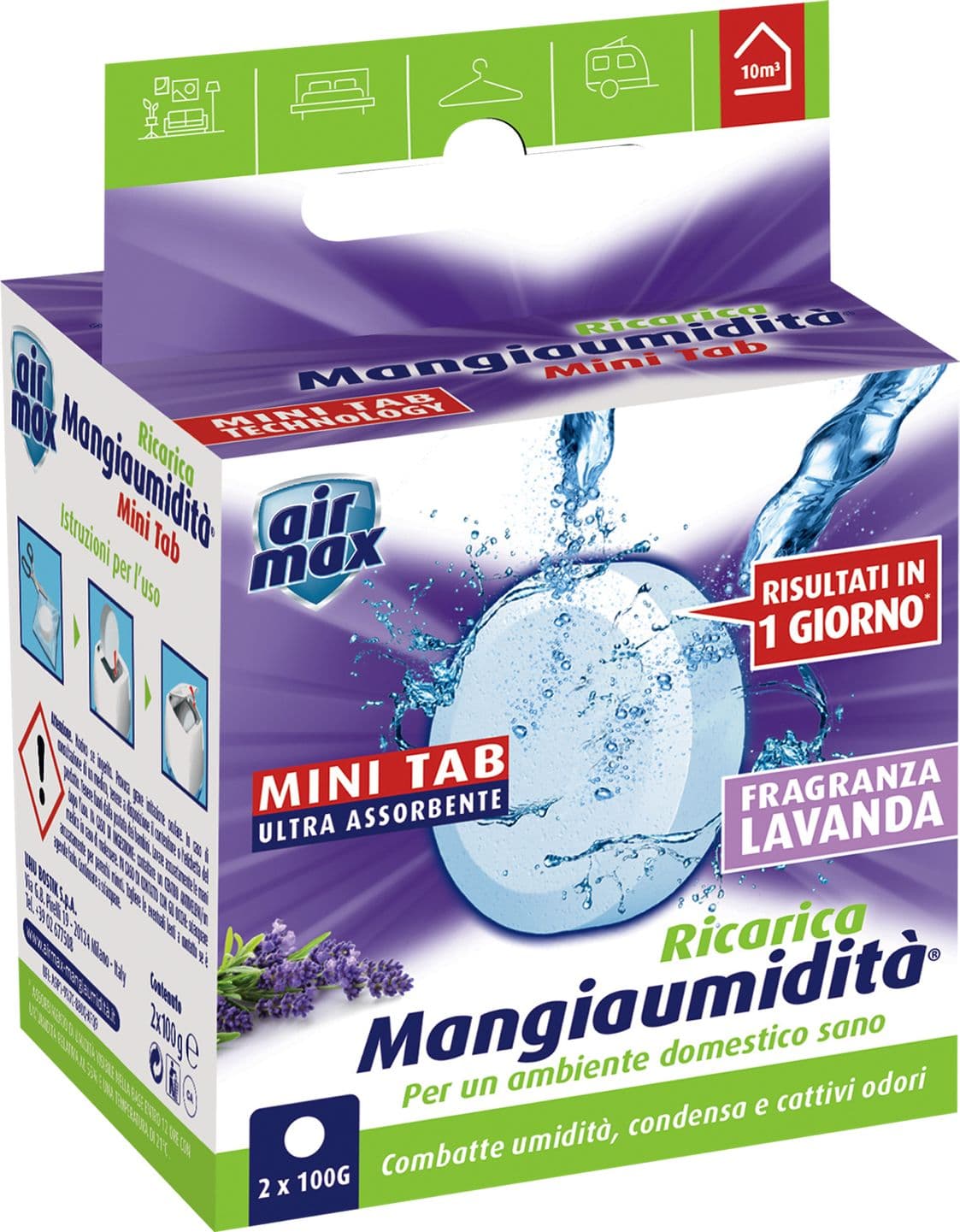 Airmax Assorbiumidita Ricarica Minitab Lavanda 6 Pezzi - 2