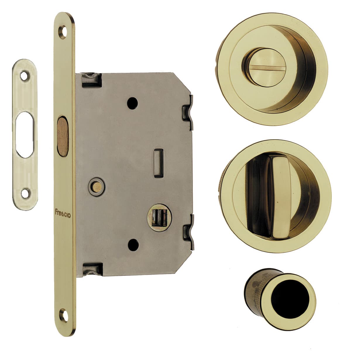 Kit Porta Scorr Nicchia D 48 mm Scomp Tot Oro Luc - 2