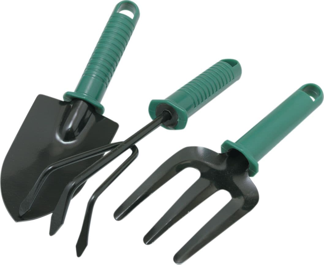 Set 3 Attrezzini da Giardino Manico Plastica gli Specialisti del Verde 1