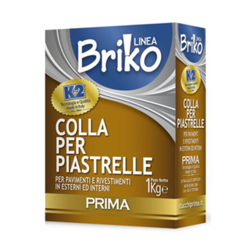 Colla Piastrelle Extra da 1 kg Linea Briko 12 Pezzi - 2