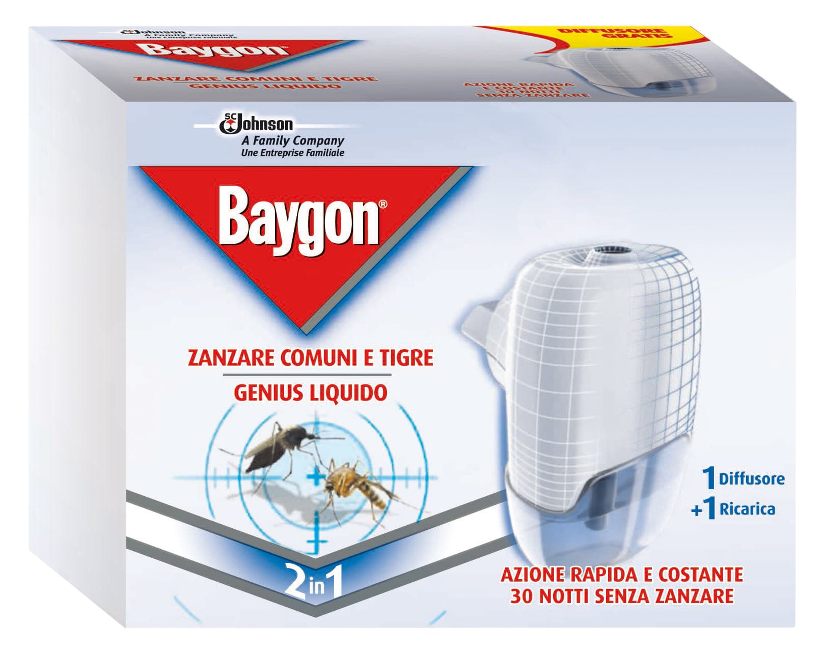 Antizanzare Baygon Genius Vaporizzatore e Ricar S.c.johnson Italy 12,0 - 2
