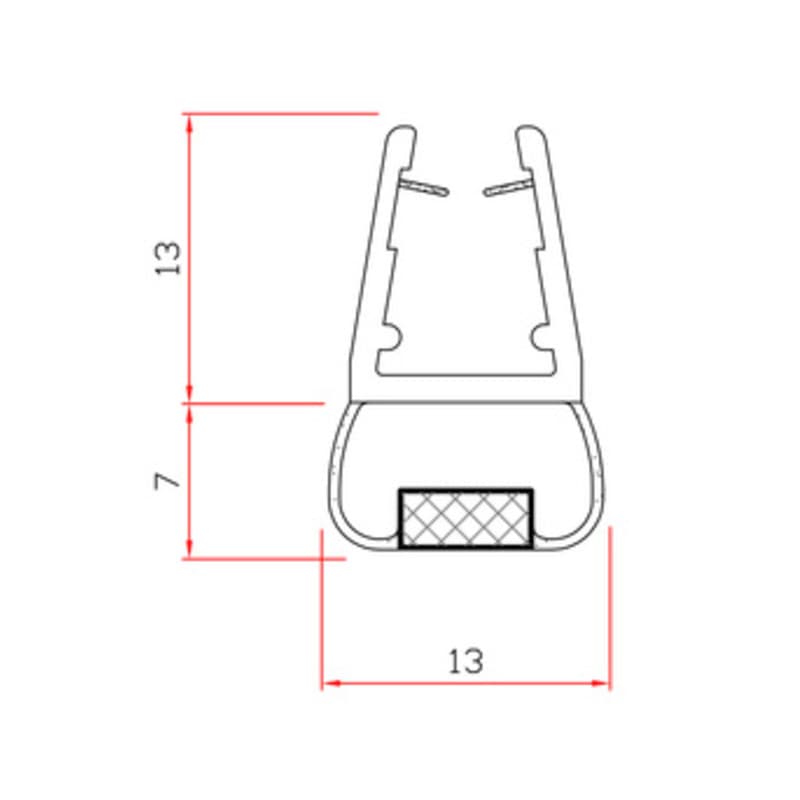 Guarnizione per Box Doccia 2 m MOD.411 Trafilo 10 Pezzi - 2