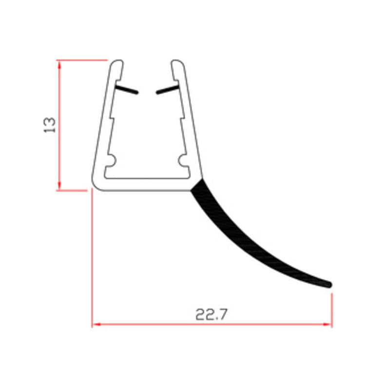 Guarnizione per Box Doccia 2 m MOD.407 Trafilo 10 Pezzi - 2