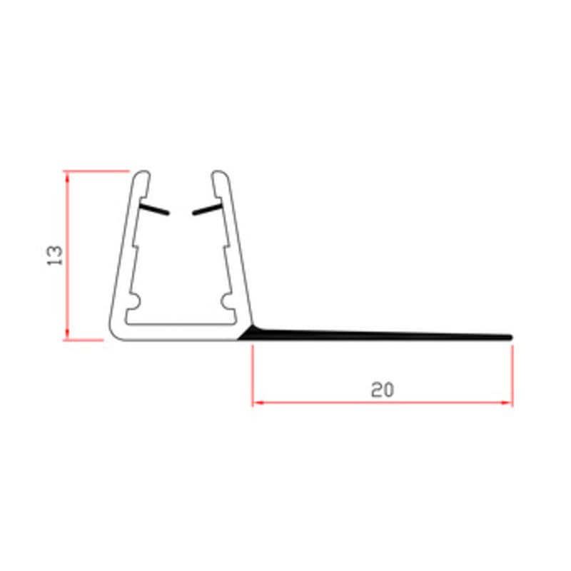 Guarnizione per Box Doccia 2 m MOD.404 x 20 Trafilo 10 Pezzi - 2