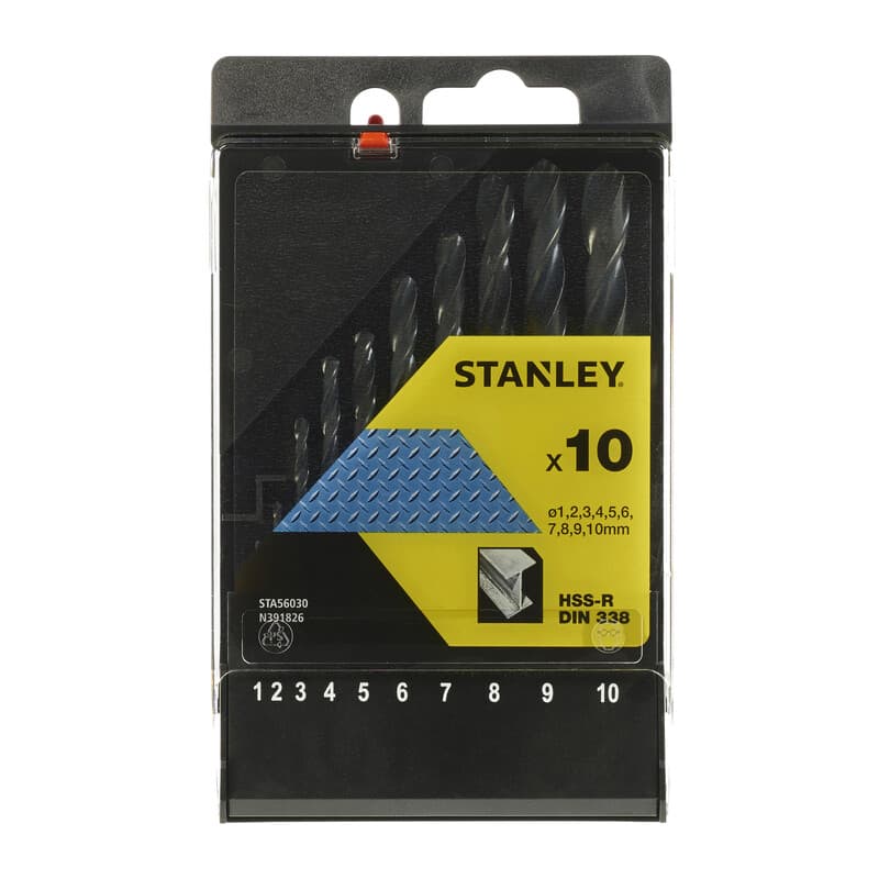 Piranha Stanley STA56030 X56030 Cassetta 10 Punte HSS - 2