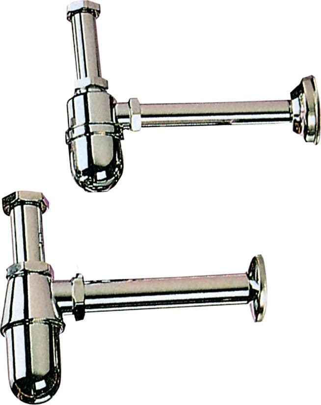 Sifone a Bottiglia Ottone Cromato Ø 1.1/4* Alco - 2