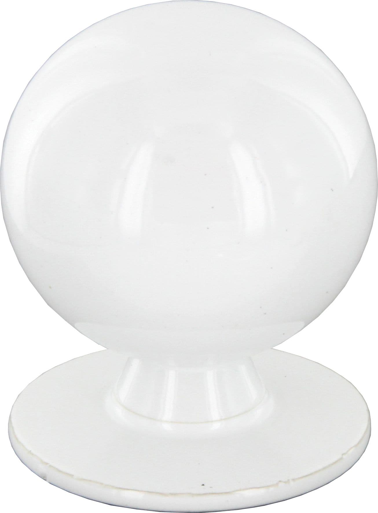 Pomolo Ottone 2172 2521 Ø 25 mm Tornito Bianco Cafim 30 Pezzi - 2