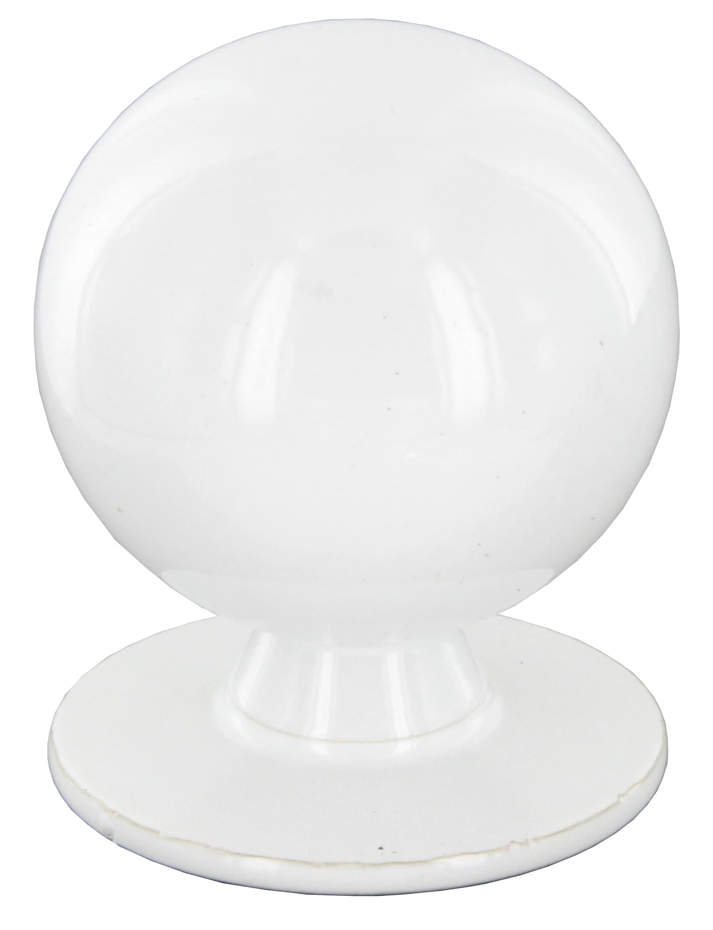 Pomolo Ottone 2172 2521 Ø 25 mm Tornito Bianco Cafim 30 Pezzi - 2