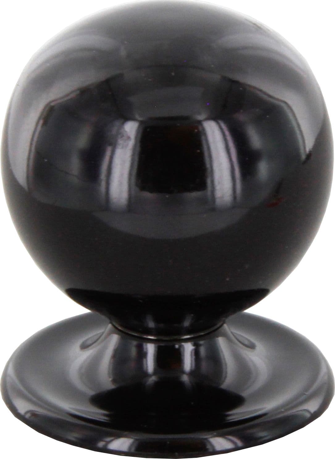 Pomolo Ottone 2172 2023 Ø 20 mm Tornito Nero Cafim 25 Pezzi - 2