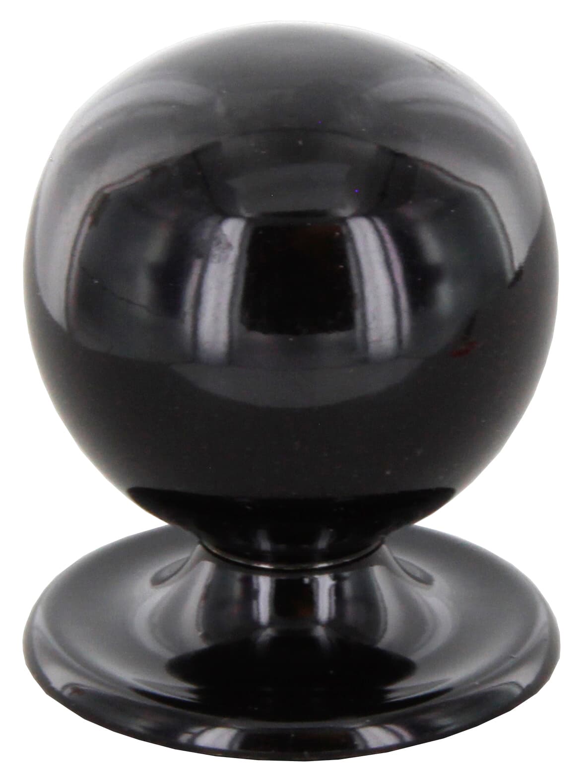 Pomolo Ottone 2172 2023 Ø 20 mm Tornito Nero Cafim 25 Pezzi - 2