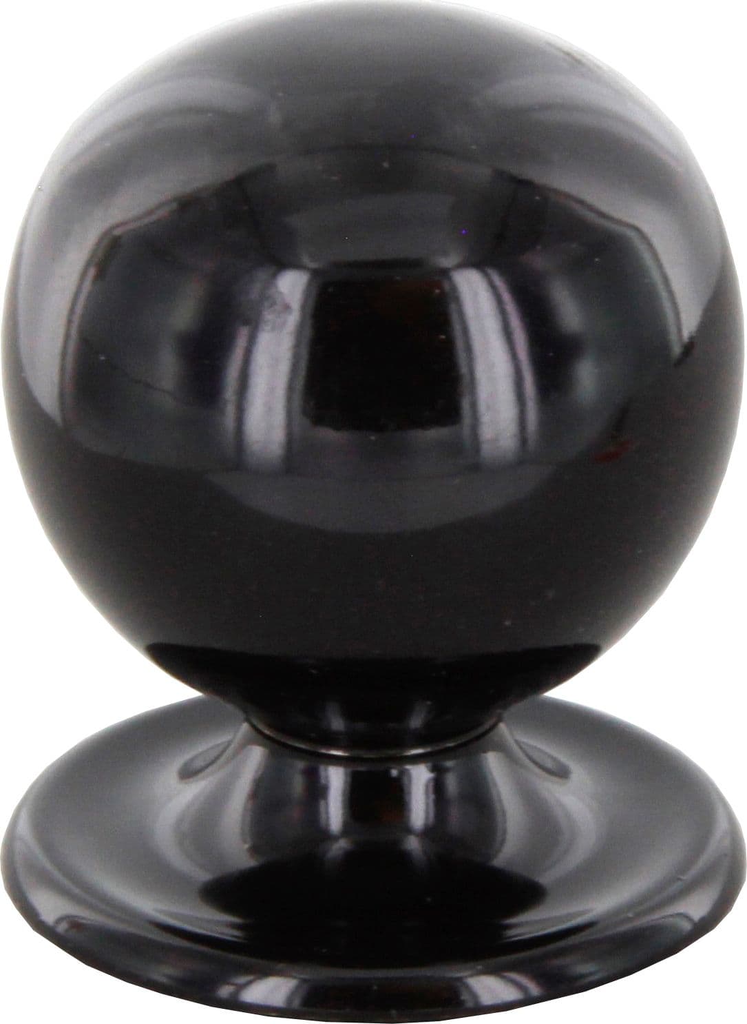 Pomolo Ottone 2172 2523 Ø 25 mm Tornito Nero Cafim 25 Pezzi - 2