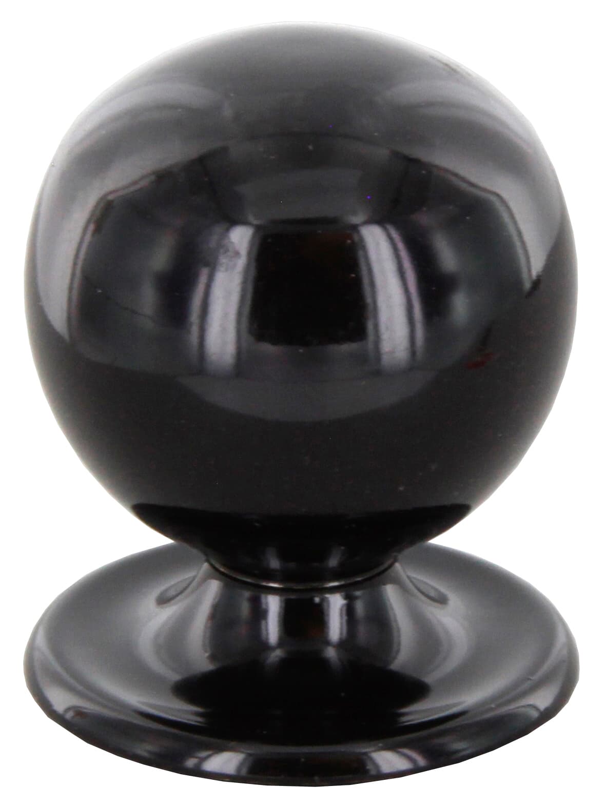 Pomolo Ottone 2172 2523 Ø 25 mm Tornito Nero Cafim 25 Pezzi - 2