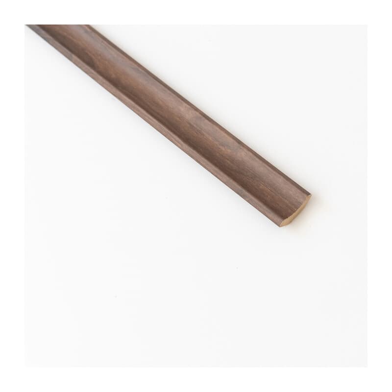 Sguscio 22 x 22 mm Liscio MDF 240 cm Noce Scuro 10 Pezzi - 2