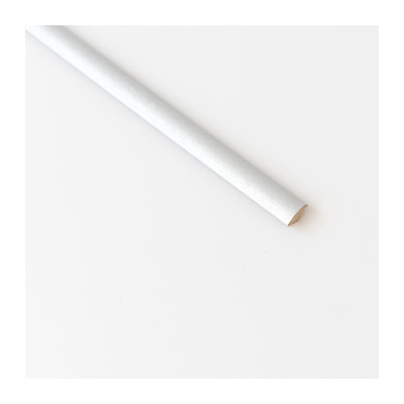 QUARTO DI TONDO 14X14 MM MDF 240 CM ALLUMINIO- 5,0 pz - 2