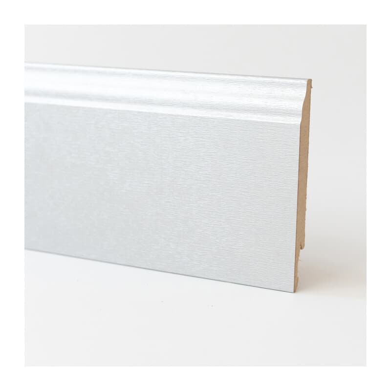 Battiscopa 120 x 14 MDF Barocco 240 cm Alluminio 5 Pezzi - 2