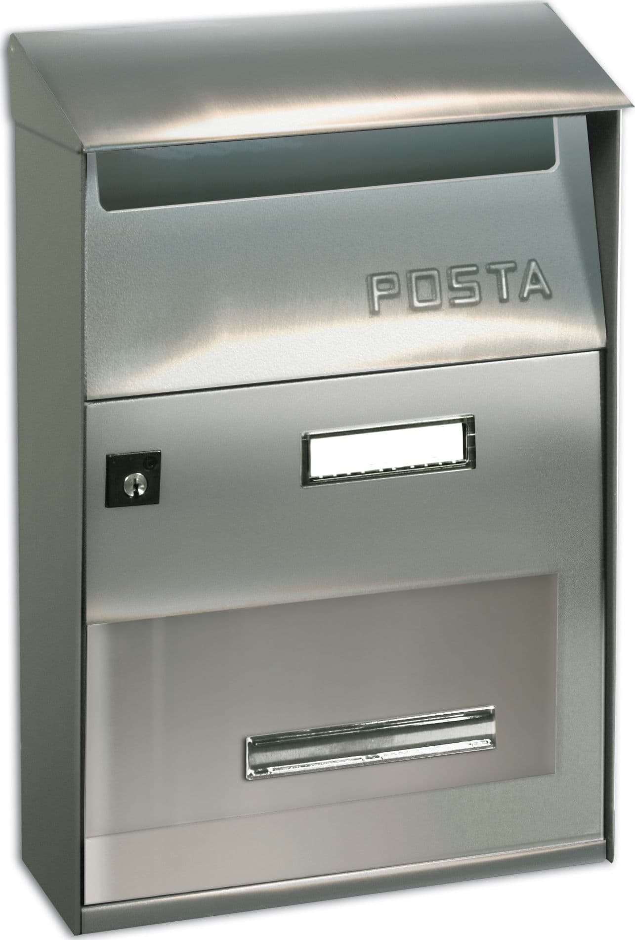 Cassetta Postale Alubox Ft INOX Liscio 22 x 11 x 32,5 cm - 2