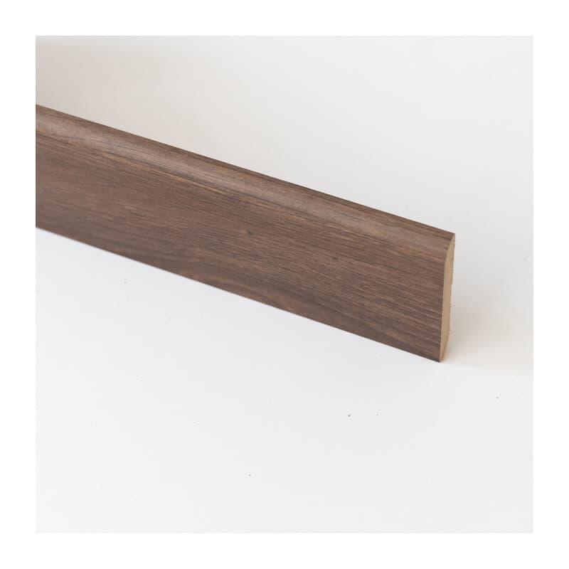 Battiscopa 70 x 10 mm MDF 240 cm Noce Scuro 10 Pezzi - 2