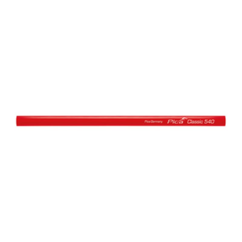 Matita per Carpentiere Pica Classic 240 mm Rosso Pica Marker 10 Pezzi - 2