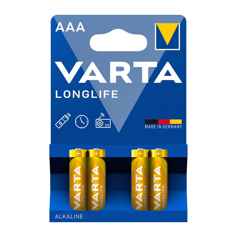 Varta Batt Longlife Alcalina Ministilo Bl * Varta 10 Blister 4 Pezzi
