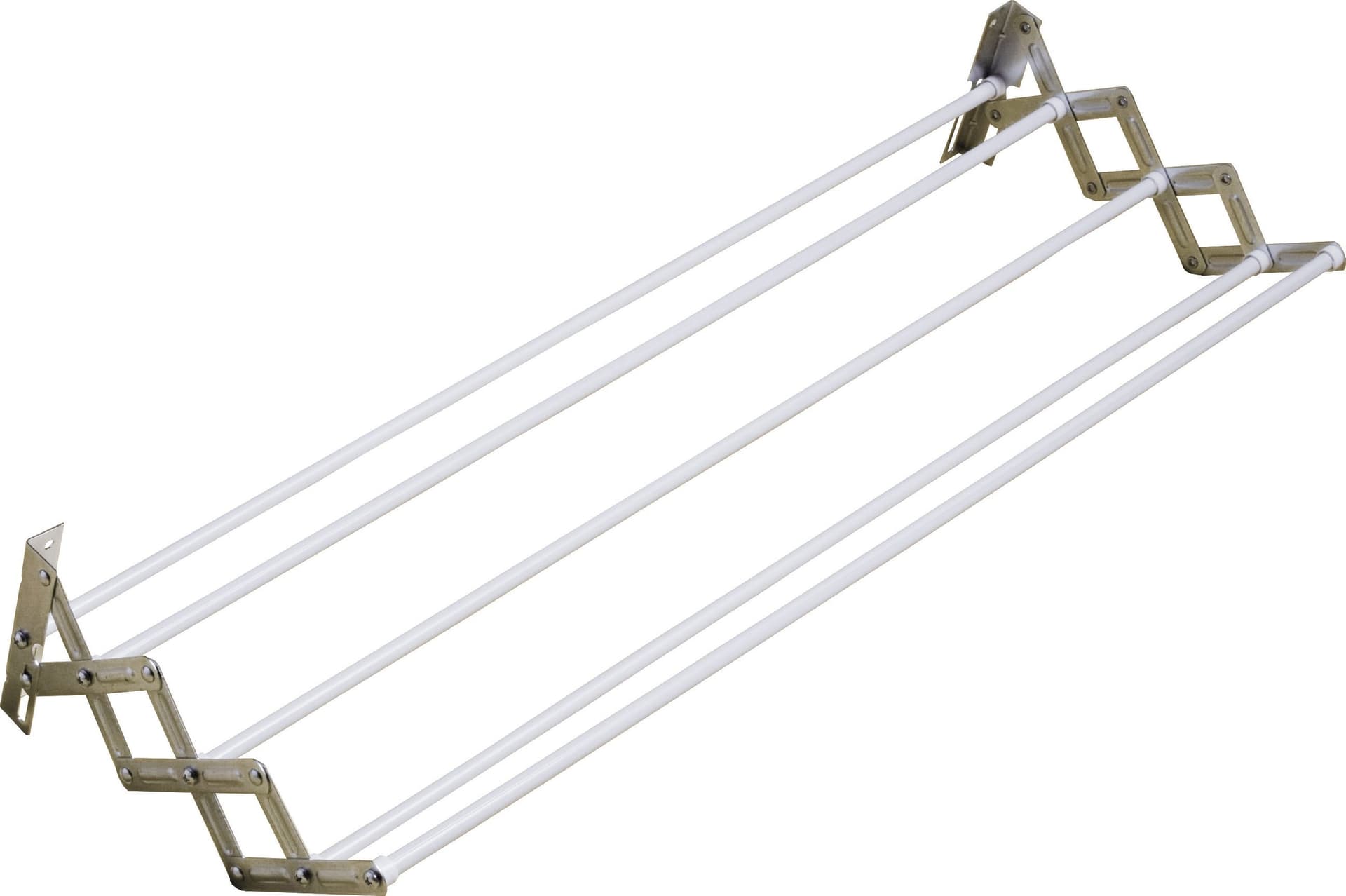 Stendibiancheria da Parete Pantografo 100 cm 6 Pezzi - 2