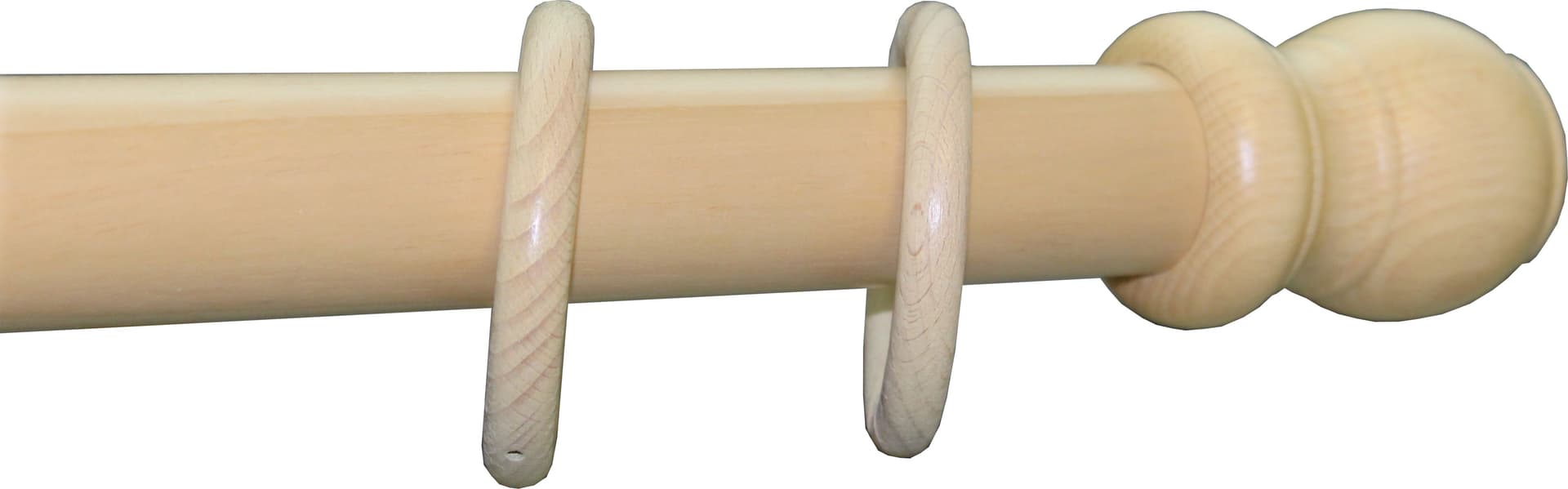 Bastone Legno a Tiro D 35 Naturale 180 cm S Supp - 2
