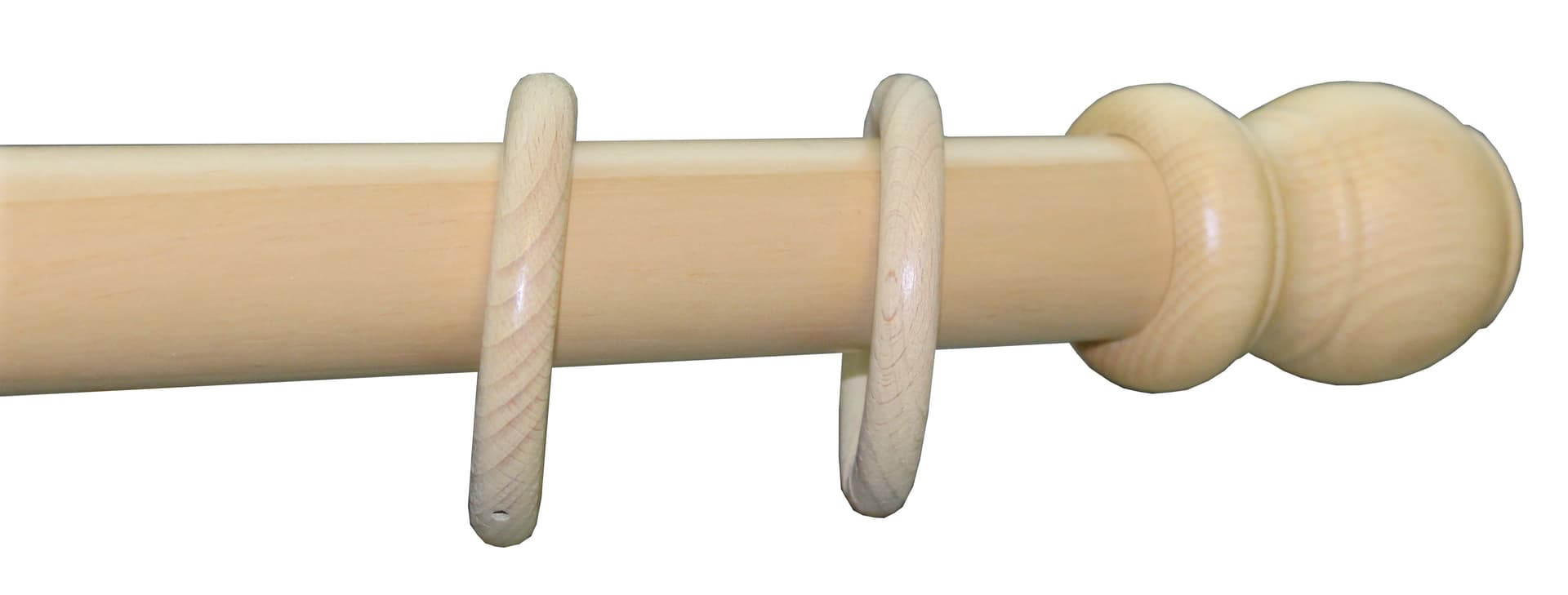 Bastone Legno a Tiro D 35 Naturale 180 cm S Supp - 2