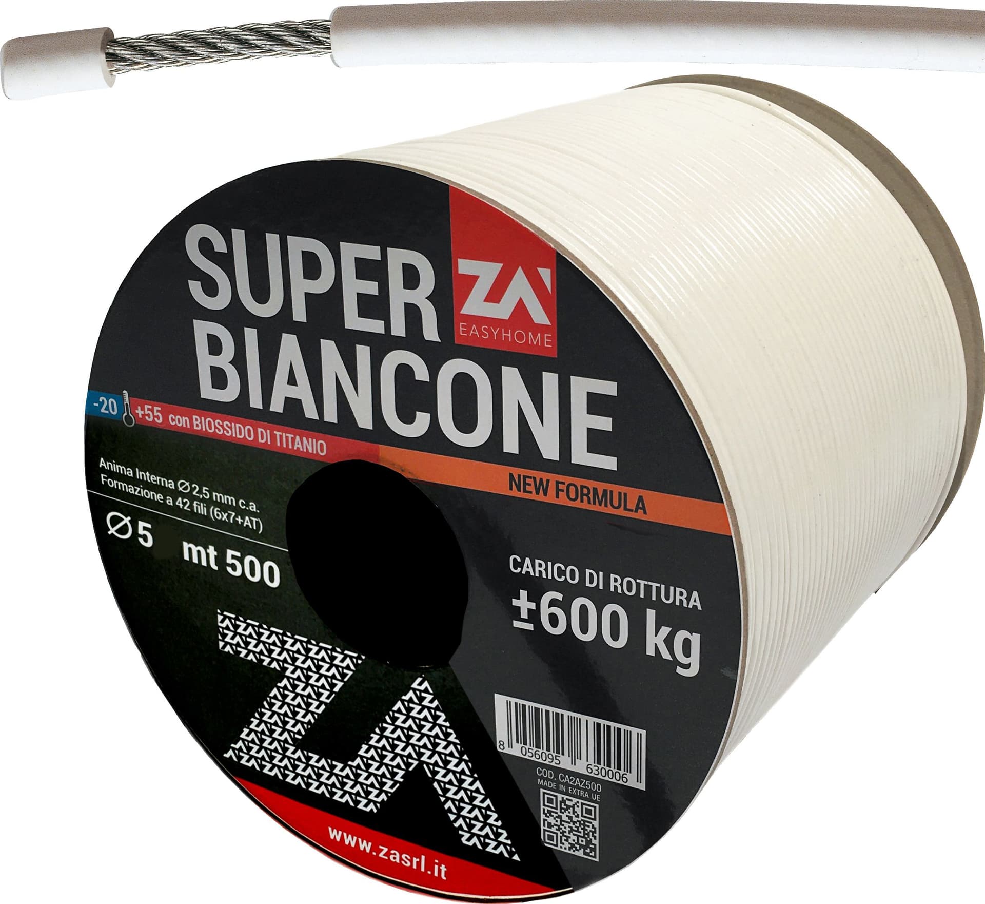Filo Stendibiancheria Superbiancone Acc Zin 5 mm 500 ml – Idroweb