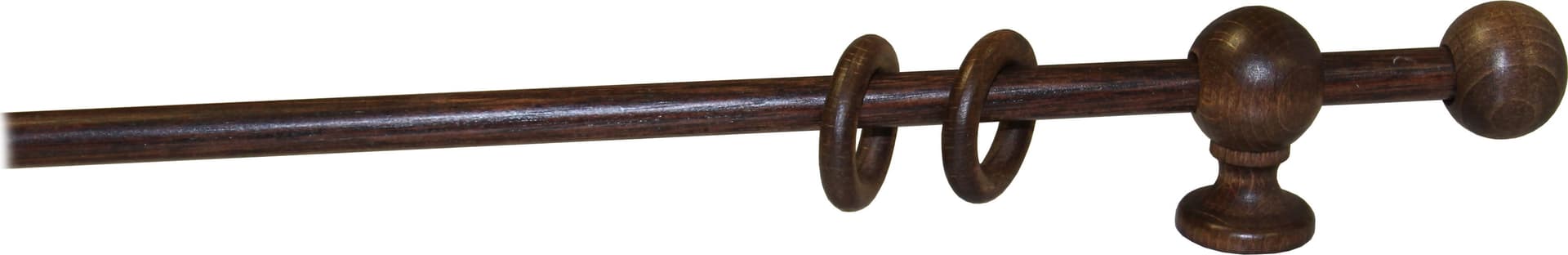 Bastone Legno a Strappo D 23 Noce 140 cm con Supp – Idroweb