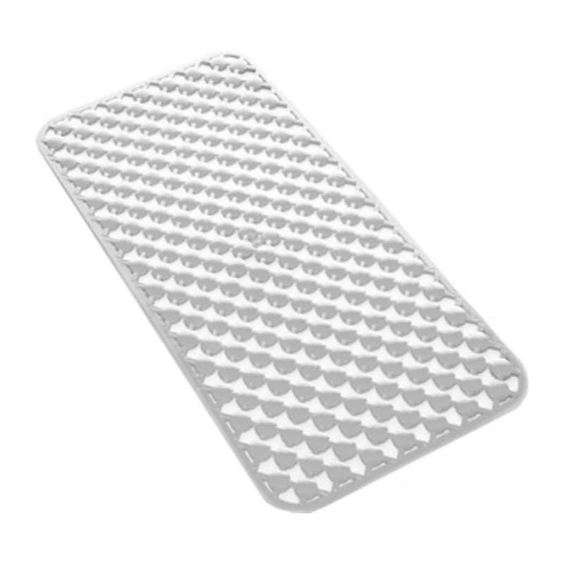 973671 Tappeto Vasca Geo 36 x 71 Bianco Gedy - 2