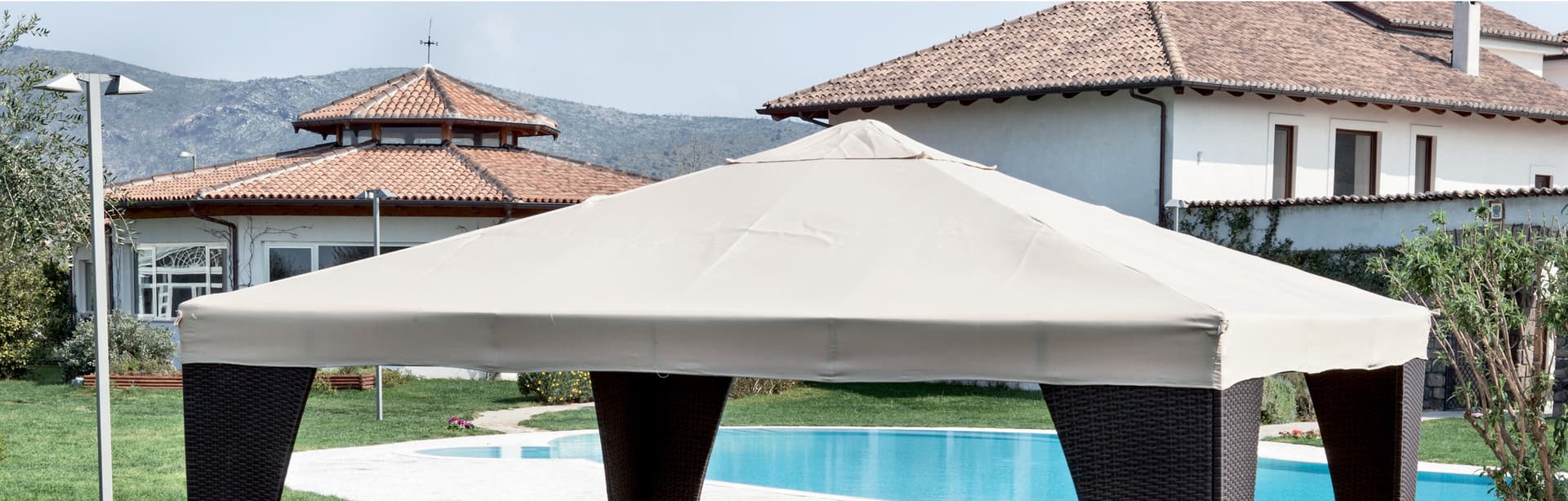 Top Ricambio per Gazebo Legno 3 x 3 Poliest Verde i Giardini del Re - 2