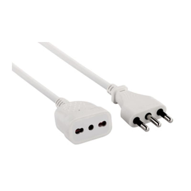 Prolunga Lineare 3 m Sez 3 x 1 16A Bipasso Bianco * 5 Pezzi – Electraline