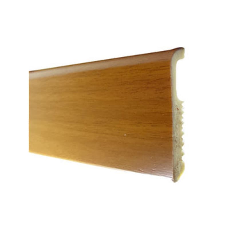 Battiscopa 75 x 8 Polistirene Liscio 200 cm Faggio 10 Pezzi – Idroweb
