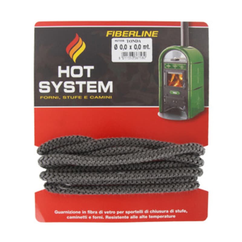 Stufa 6,0 Confezione Guarnizione Fibra Vetro 6MMX2,5M - 2